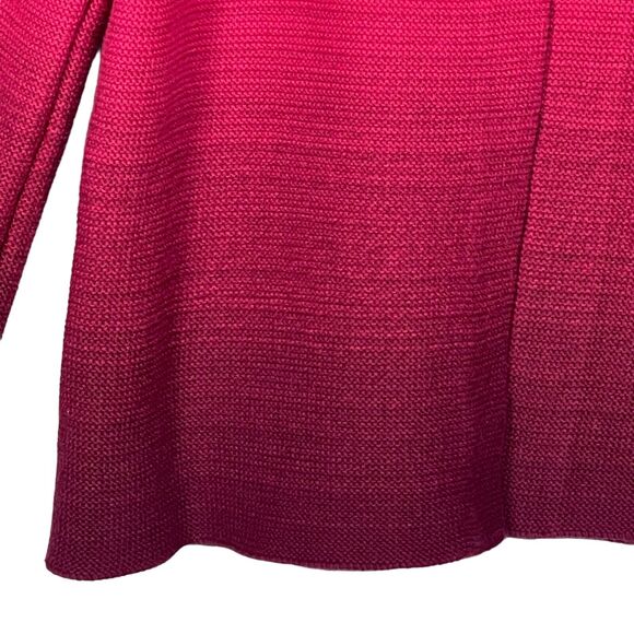 Jones New York 3-Button Cardigan Women Size M Pink Long Sleeve Knit Thick - Picture 4 of 10